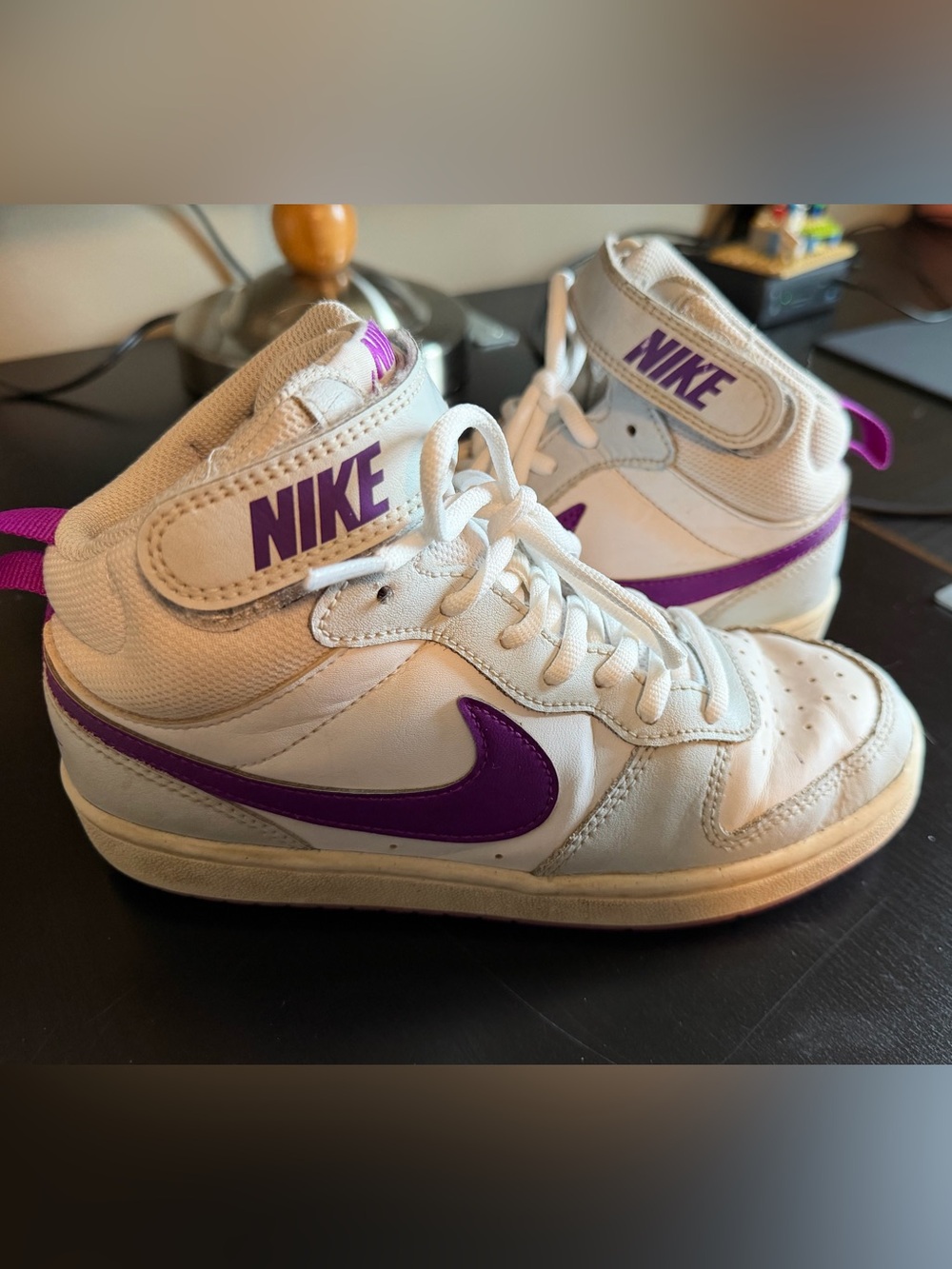 Nike Court Borough Mid Sneaker - purple, Kids' 4